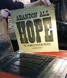 Abandon all hope (black)