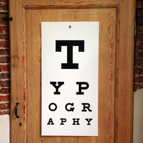 TYPOGRAPHY eye-chart