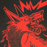 Trapped wolf