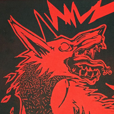 Trapped wolf