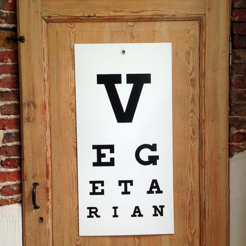 VEGETARIAN eye-chart